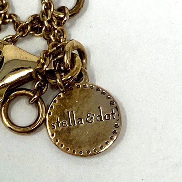 Stella & Dot Gold Heart Charm Necklace 925 Gold Plated Delicate Feminine - Picture 12 of 12